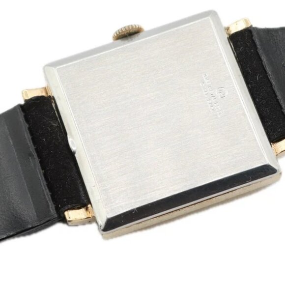 Vintage Waltham Rectangular Men's Mechanical Wristwatch 99SH Swiss Gold Tone - Picture 2 of 4